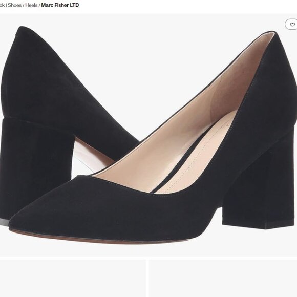 Marc Fisher - Women'sLTD Zala Pump Black Suede - Size 5 M